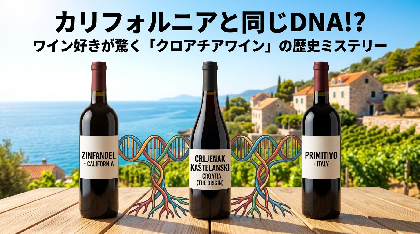 カリフォルニアと同じDNAを持つクロアチアワインの歴史とおすすめボトル